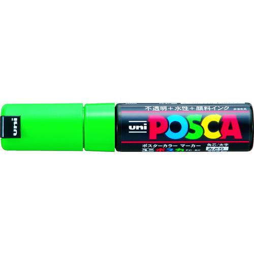 uni 水性顔料マーカー ポスカ 太字角芯 緑 PC8K.6
