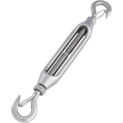 水本 ステンレス 枠式ターンバックル外れ止め付(フック&amp;フック) 3分 B-1354