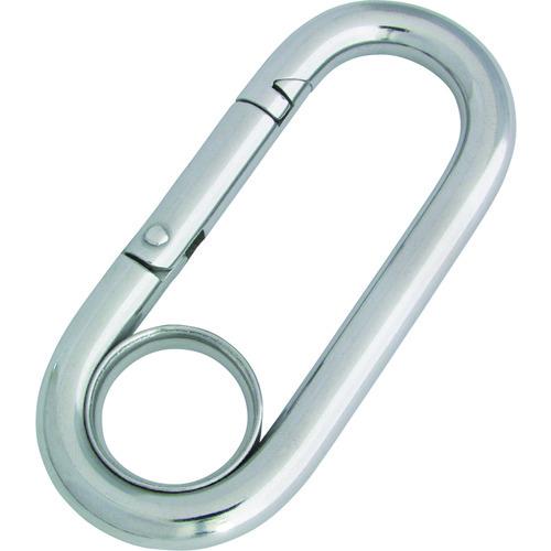水本 ステンレス プチカラビナ(リング付)線径10mm長さ90mm(1個=1袋) B-163