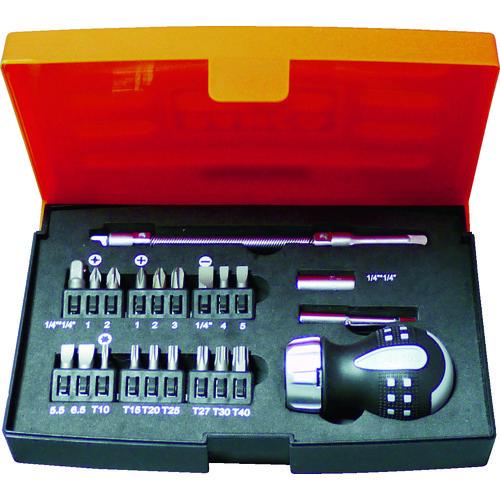 バーコ 22点スタビーラチェットドライバーセット 808050S-22