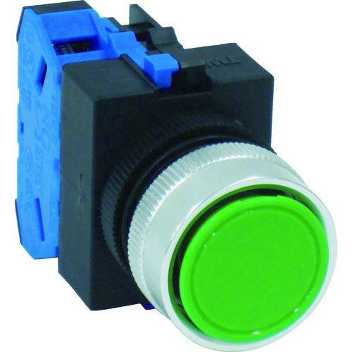 IDEC Φ22丸平形押しボタンスイッチ ABW110G