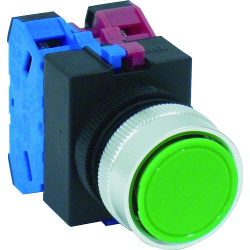 IDEC Φ22丸平形押しボタンスイッチ ABW111G