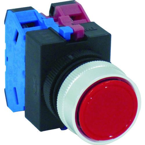 IDEC Φ22丸平形押しボタンスイッチ ABW111R