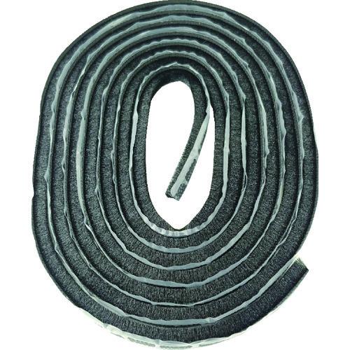 槌屋 屋外用すき間モヘアシール ブラック 6mm×7mm×2.5m NO6070 BK