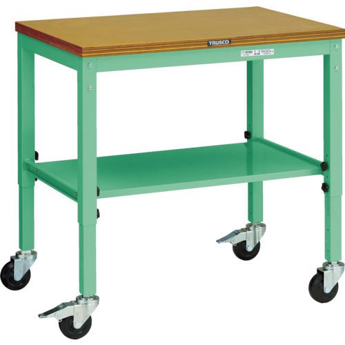 (送料別途)(直送品)TRUSCO UTVC型移動作業台 900X600 キャスター付 ヤンググリー...