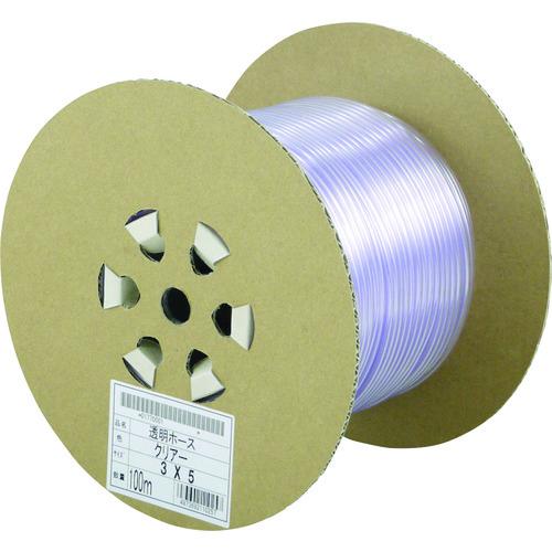 サンヨー 透明ホース3×5 100mドラム巻 TM-35D100T