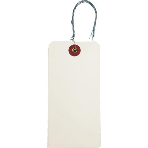 TRUSCO 針金付き荷札(ユポ) 120×60MM 10枚 THNF-L-Y