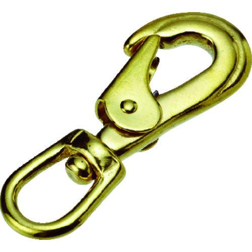 TRUSCO フック 真鍮スイベルスナップ (1個=1袋) 使用荷重:0.15kN TBRF-1