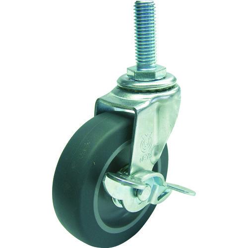 ユーエイ ねじ込み式 自在 キャスター エラストマー 車輪径75mm ストッパー付き Lタイプ LT...
