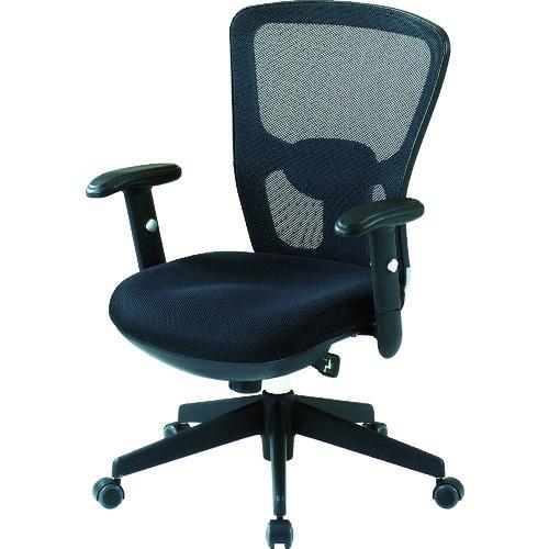 (送料別途)(直送品)TRUSCO オフィスチェアMC-5A 背面メッシュタイプ肘付 MC-5A