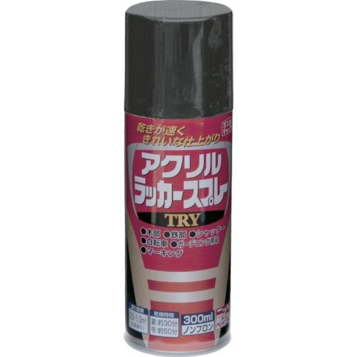 ニッぺ アクリルラッカースプレーTRY 300ml ブラック 222T003-300 4976124...