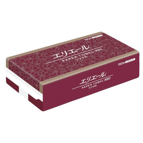 (送料別途)(直送品)エリエール ペーパータオル 無漂白シングル150枚(大判) 703319