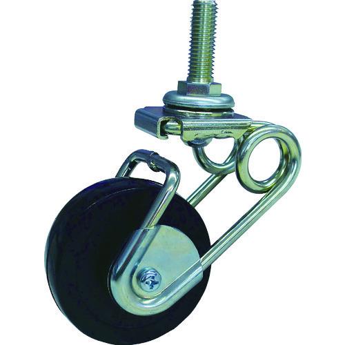 シシク 緩衝キャスター5 自在 ネジ込み 75径 Rゴム車 SAJ-TS6-SJ-75R