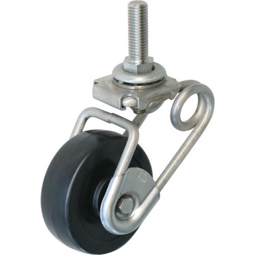 シシク 緩衝キャスター5 ステンレス製 自在 ネジ込み 75径 Rゴム車 SUSAJ-TS6-SJ-...