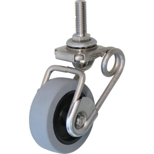 シシク 緩衝キャスター5 ステンレス製 自在 ネジ込み 75径 ウレタン車 SUSAJ-TS6-SJ...