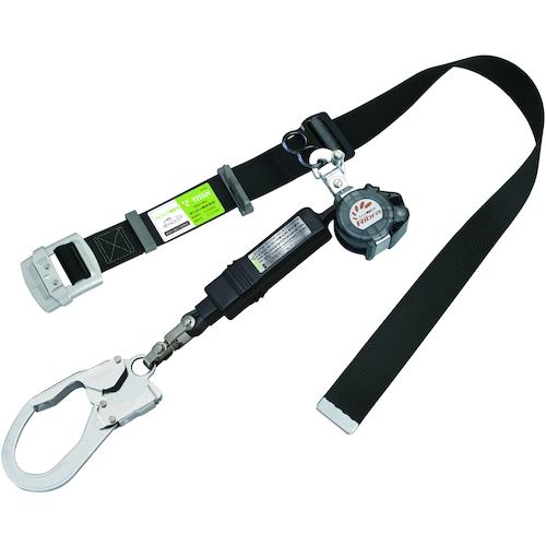 タイタン 胴ベルト型ロック付き巻取式  シングル Ribraライト ブラック RBLN506-BL