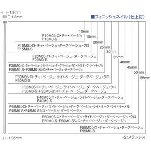 MAX フィニッシュネイル (1Cs=1箱) F35MO-BEIGE｜plus1tools