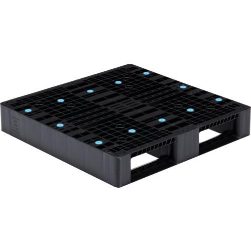 (送料別途)(直送品)サンコー リサイクルプラスチックパレット 808102 黒 SK-D2-909...