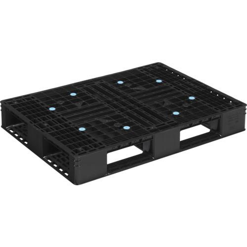 (送料別途)(直送品)サンコー リサイクルプラスチックパレット 808850 ブラック SK-D4-...