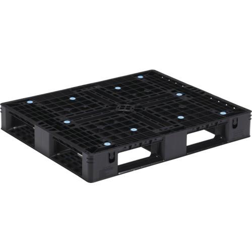 (送料別途)(直送品)サンコー リサイクルプラスチックパレット 808903 黒 SK-D4-911...