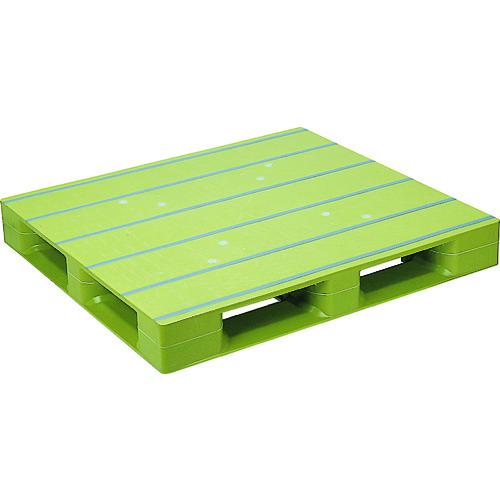 (送料別途)(直送品)NPC プラスチックパレット 片面四方差し ライトグリーン ZFD-1211E...