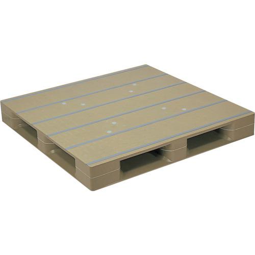 (送料別途)(直送品)NPC プラスチックパレット 片面四方差し ライトグリーン ZFD-1212E...