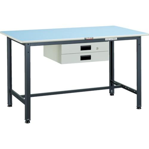 (直送品)TRUSCO BE型軽量作業台 1200X750 薄型2段引出付 BE-1275UDK2
