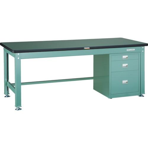 (直送品)TRUSCO RDW型作業台 1800X900XH740 3段ワゴン付 RDW-1809U...