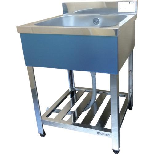 (直送品)アズマ 一槽シンク(ホース付) 600×600×800 HP1-600