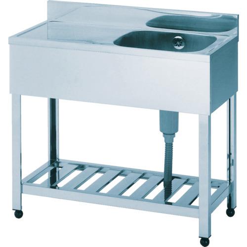 (送料別途)(直送品)アズマ 一槽水切シンク右水槽 1200×450×800 KPM1-1200R