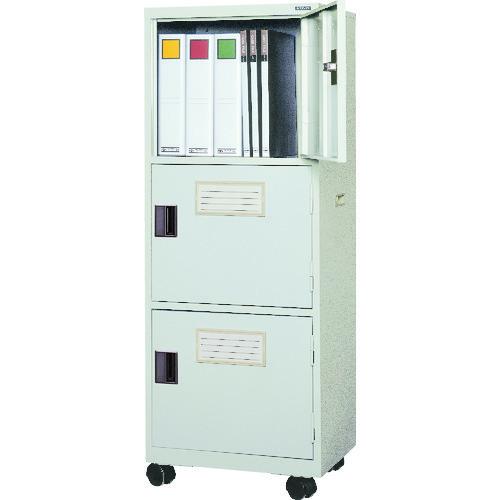 (送料別途)(直送品)光葉 キャスター付保管庫“フリーボックス” 450×350×1188 3マス ...