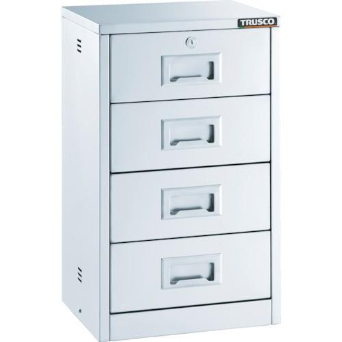 (送料別途)(直送品)TRUSCO SUS304卓上保管庫 引出4段 360×280×H600 SH...