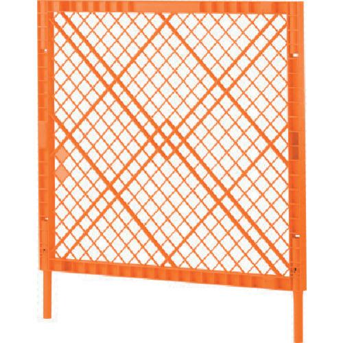 (送料別途)(直送品)サンコー プラスチックフェンスNー2(脚付きセット) 80517401 オレン...