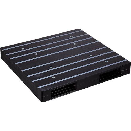 (送料別途)(直送品)NPC プラスチックパレット ZR-115122WE 両面二方差し 黒 ZR-...