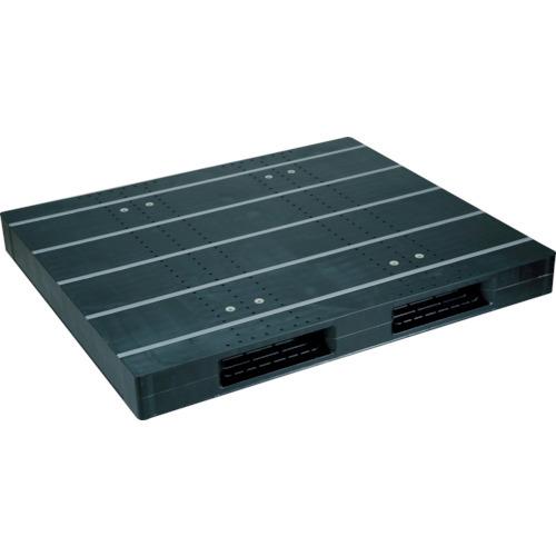 (直送品)NPC プラスチックパレットZR-1315E-RR 両面二方差し 黒 ZR-1315E-R...