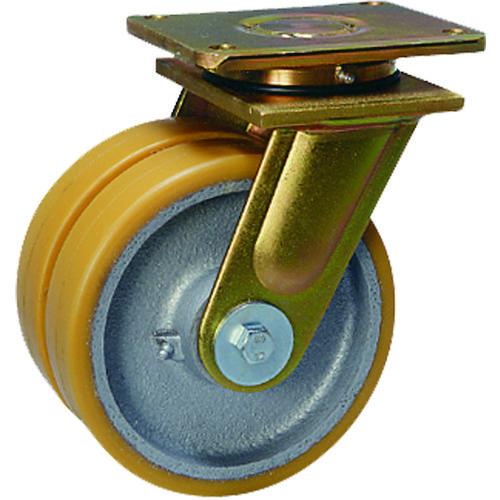 (送料別途)(直送品)シシク 超重荷重用双輪キャスター 自在 150径 LSD-GTH-150K-3...