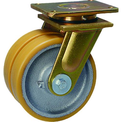 (送料別途)(直送品)シシク 超重荷重用双輪キャスター 自在 200径 LSD-GTH-200K-3...