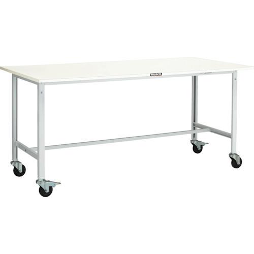 (送料別途)(直送品)TRUSCO AE型作業台 1800X750 φ100キャスター付 ホワイト色...