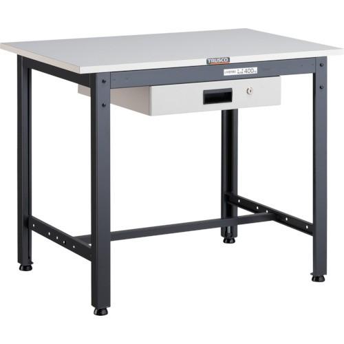 (直送品)TRUSCO LEWP型作業台 900X600XH740 薄型1段引出付 LEWP-096...