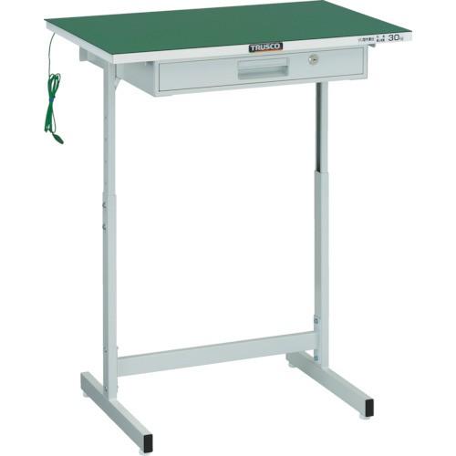 (送料別途)(直送品)TRUSCO 導電マット張小型作業デスク 700X450 ホワイト色 VUD-...