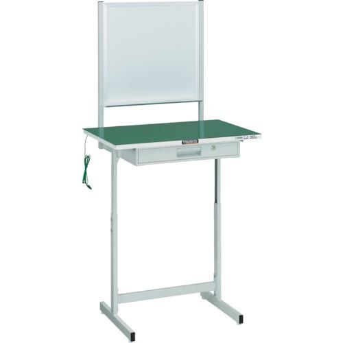 (送料別途)(直送品)TRUSCO 導電マット張小型作業デスク ホワイトボード付 700X450 ホ...