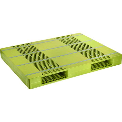 (直送品)NPC プラスチックパレットZR-110140E 両面ニ方差し ライトグリーン ZR-11...