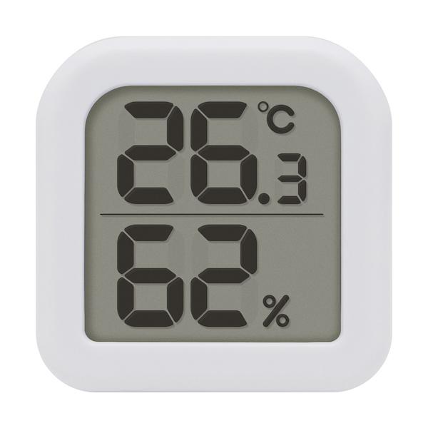 デジタル温湿度計 コロネ ホワイト ホワイト dretec ドリテック O-415WT