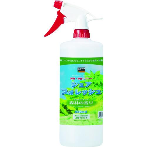 TRUSCO 除菌・消臭剤シュアフォレッシュ スプレータイプ 950ML TDDE-1