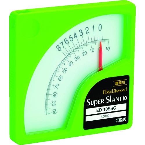 エビスダイヤモンド 勾配計 スーパースラント10 建築用 蛍光グリーン ED-10SSG