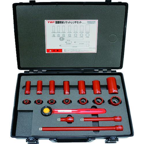 TOP 絶縁ソケットレンチセット 差込角9.5mm ZSWS-318R