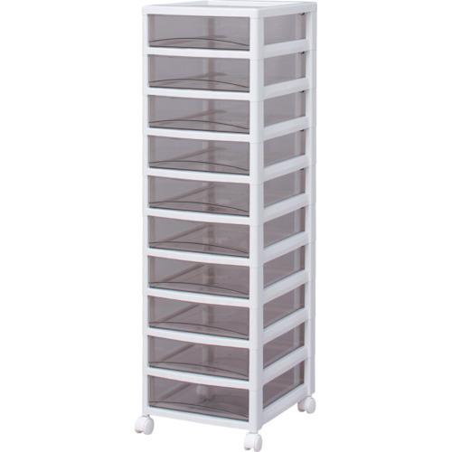 (運賃見積り)(直送品)IRIS 221272 スーパークリアチェスト ホワイト/クリアブラウン 1...