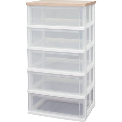 (運賃見積り)(直送品)IRIS 221348 ウッドトップチェスト フレンチオーク WTW-545...