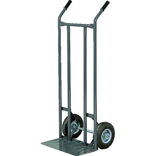 (送料別途)(直送品)TRUSCO スチールパイプ製二輪車 均等荷重150kg H1210 すくい板...