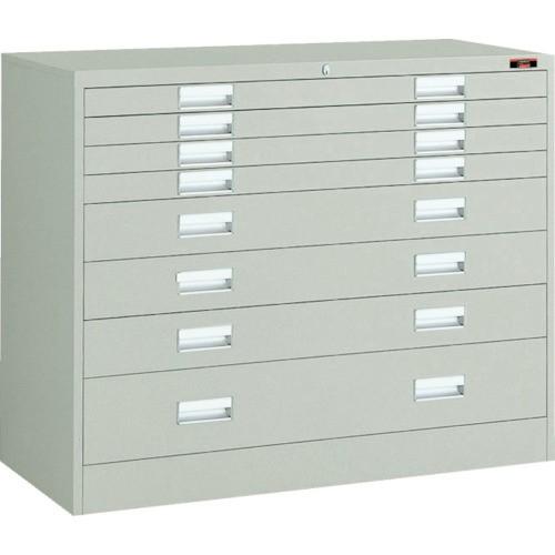 (直送品)TRUSCO WUH型保管庫 1108X470XH880 引出X8 ネオグレー WUH-L...